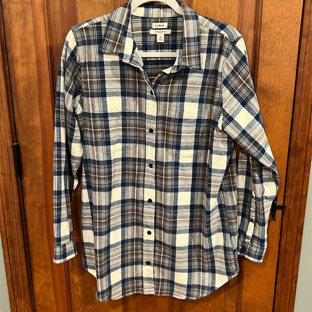 Women's Scotch Plaid Flannel Shirt, Tunic